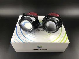 Светодиодные линзы Rayzer Base (крепление под гайку / Hella 3) 3.0 5500K Bi-Led (2 шт)