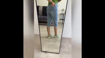 Джинсовые бриджи с высокой талией. AliExpress