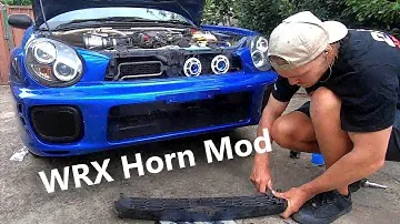 Subaru mods - installing Hella Horns