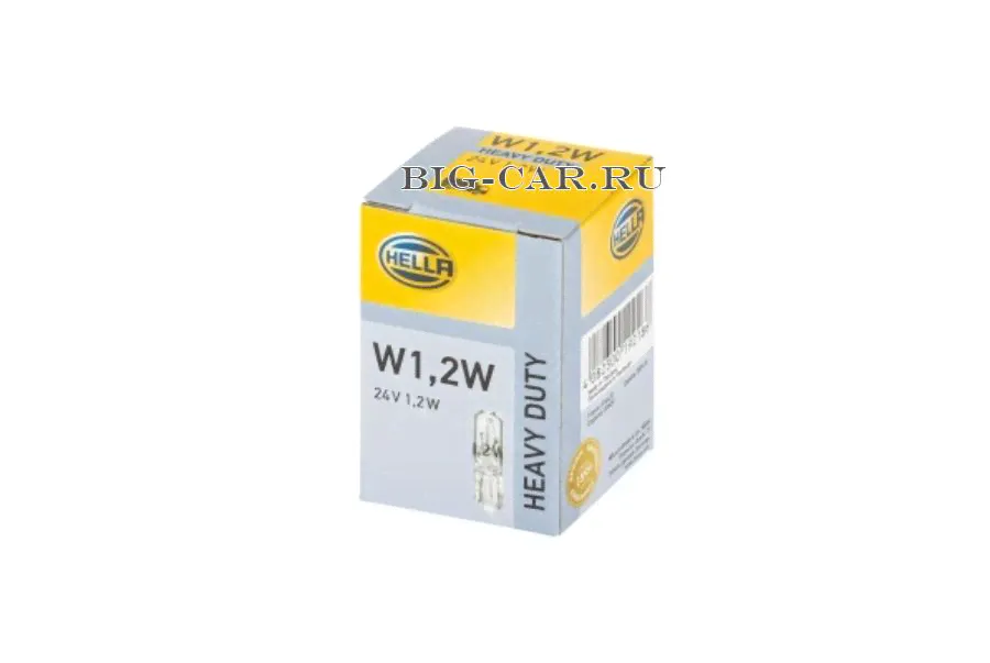 8GP002095241 BEHR-HELLA Лампа накаливания (щитка приборов без патрона) 1.2W 24-30V\ Omn MB, RVI-0