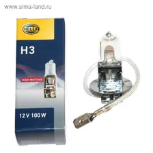 Лампа автомобильная Hella Rally, H3, 12 В, 100 Вт, 8GH 002 090-153