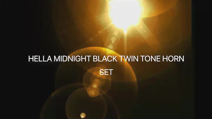 Hella Midnight Black Twin Tone horn set Unboxing and Audio test