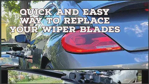 REPLACING  WIPER BLADES ON VOLKSWAGEN BEETLE TURBO      # beetle     # wipper   # cars