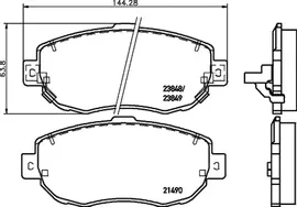 Радиатор отопителя (печки) Hella для Volvo 760 1981-1992. Артикул 8FH 351 308-761