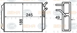 HELLA 8FH 351 308-761. Радиатор отопителя Volvo 740/940/960 81>98