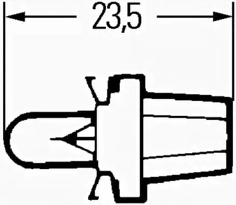 Лампа накаливания, освещение щитка приборов HELLA 8GA 007 997-071