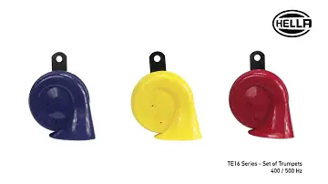 012010851 - TE16 Series - Set of Twin Tone Trumpet Horns with 12 V Relay, 400/500 Hz