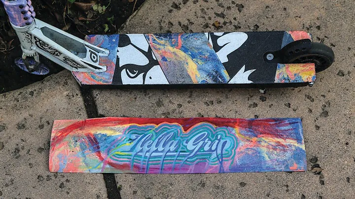 SCOOTER GRIP TAPE ART!
