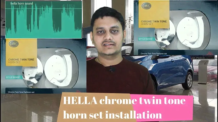 Hella chrome twin tone trumpet horns full installation and sound test